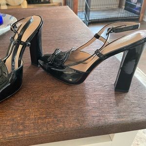 Joan and David Black Heels